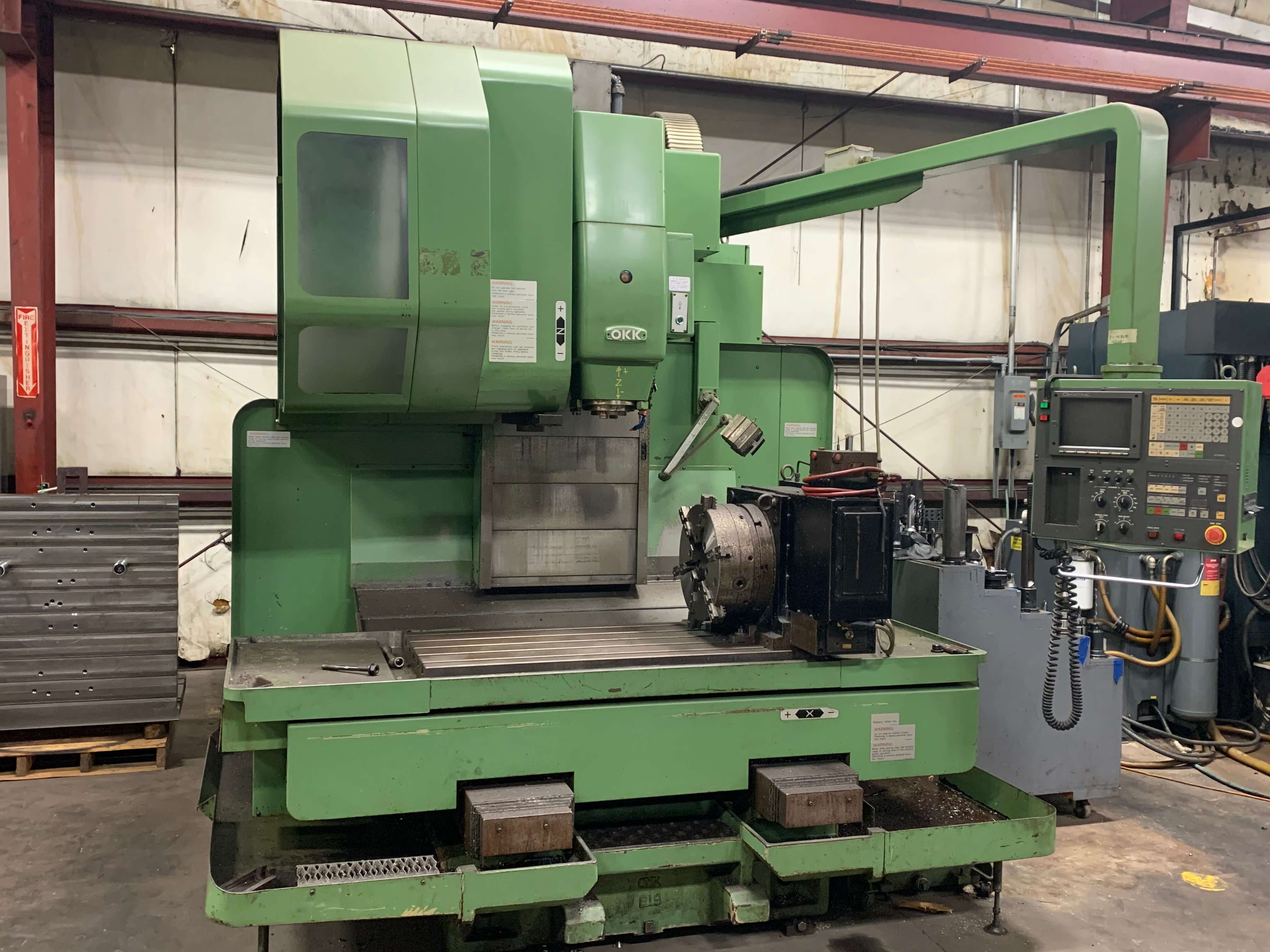 OKK MCV-250 vertical machining center (4th axis)